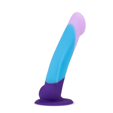 Artisan design of Avant By Blush® Purple Haze D16: 7 Inch Curved G-Spot Dildo, highlighting its realistic look and feel, perfect for intimate pleasure.